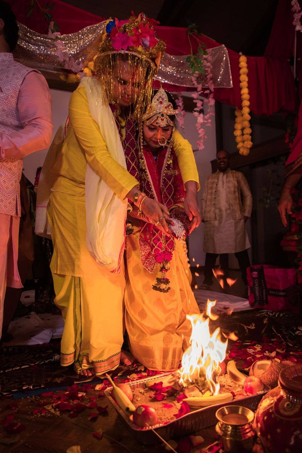 Hindu wedding fire ceremony
