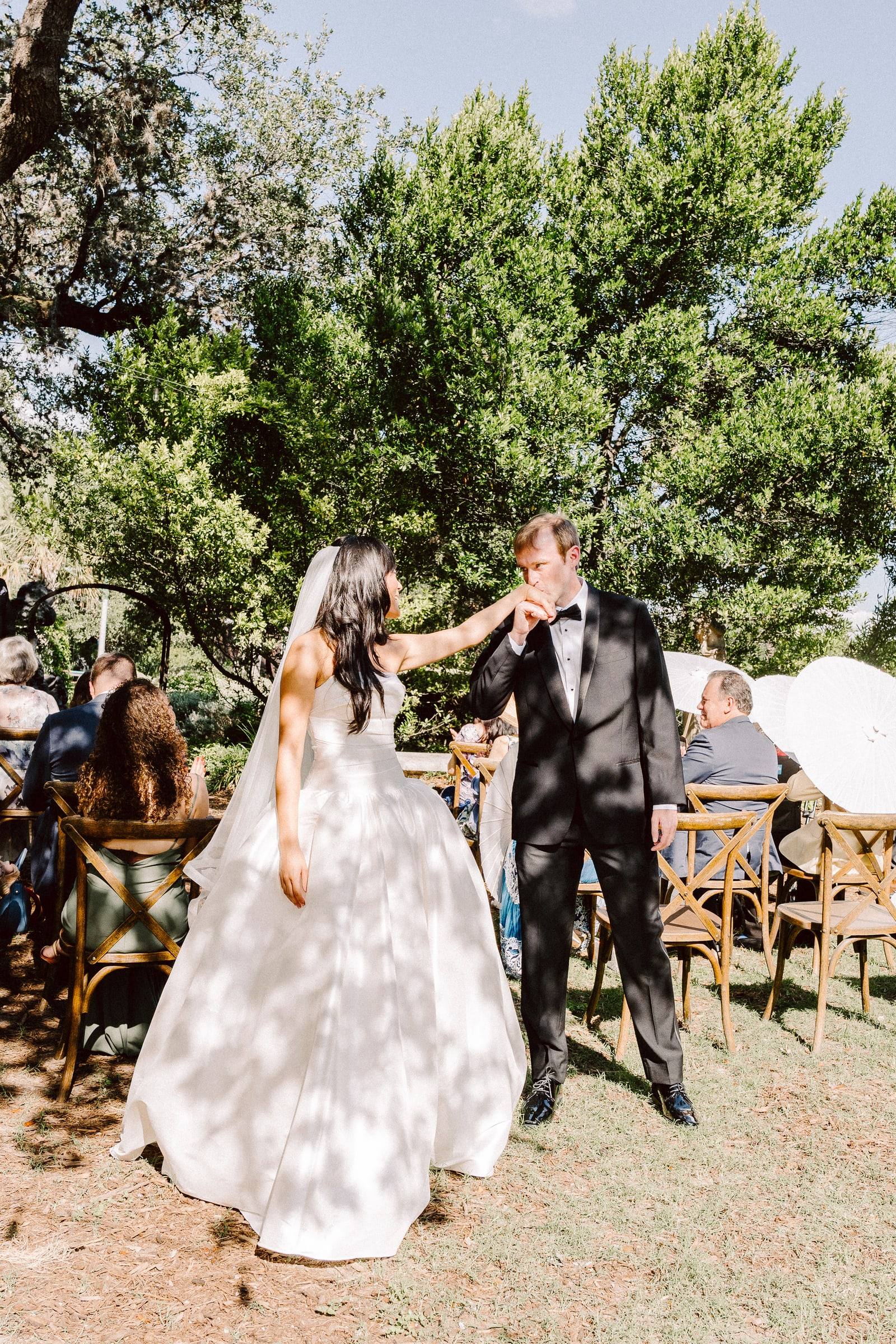 All smiles leaving the ceremony